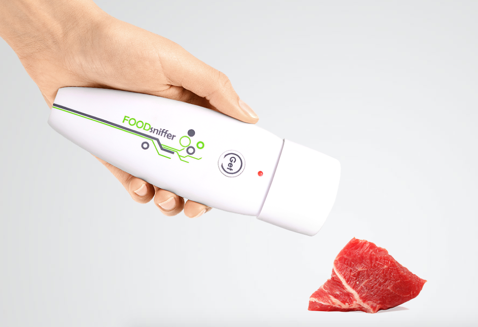 O 'Food sniffer' vai analisar a temperatura, humidade e nível de toxina de dado alimento. FOTO: DR
