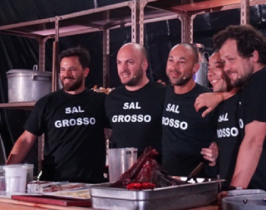 A par do sangue, pão e fritura, o sal foi o tema de trabalho de Manuel Maldonado, Leandro Carreira, Luís Barradas, Hugo Nascimento e João Rodrigues. Foto: ACS