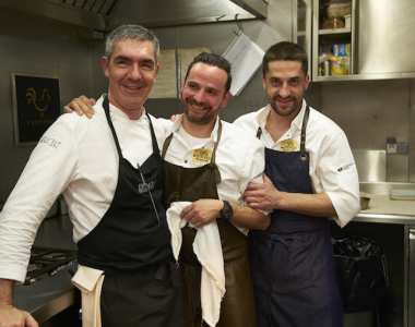 Os chefes Benoît Sinthon, Hans Neuner e Ricardo Costa. Foto: DR