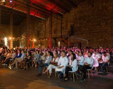 A plateia atenta às apresentações da primeira edição do evento, em 2016. Andoni Luis Aduriz e Nandu Jubany foram alguns dos chefes convidados. Foto: DR