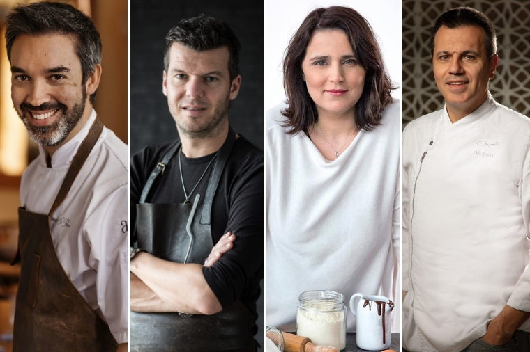 Henrique Sá Pessoa, Gert De Mangeleer, Marlene Vieira e Oriol Castro são alguns dos chefes convidados do Peixe em Lisboa. Fotos: DR